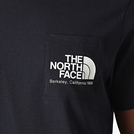 The North Face - Tee Shirt Poche Scrap Berkeley California A55GD Bleu Marine