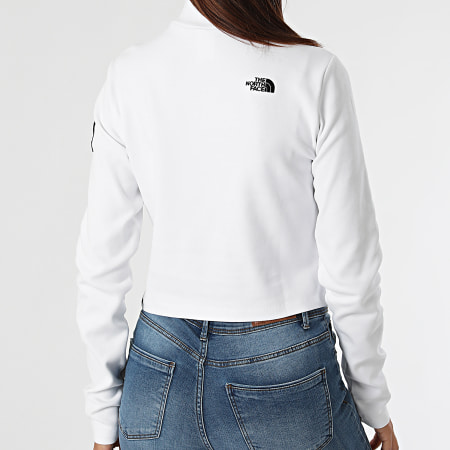 The North Face - Tee Shirt Manches Longues Femme Crop A5ICU Blanc