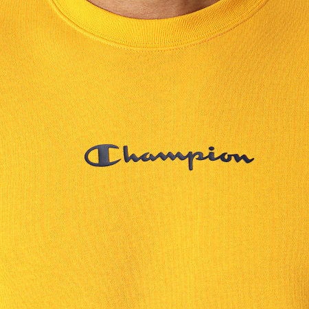 Champion - Sweat Crewneck A Bandes 216560 Jaune
