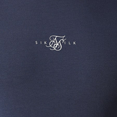 SikSilk - Tee Shirt Inverse Tech 17611 Bleu Marine