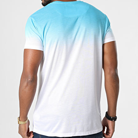 Classic Series - Camiseta High Fade 18540 Gradiente azul claro blanco