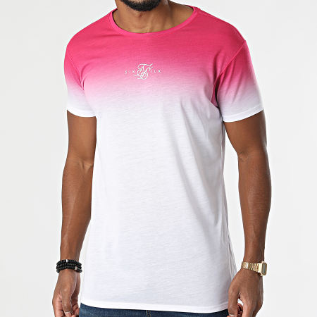Classic Series - Camiseta High Fade 18463 Rosa Blanco Gradiente