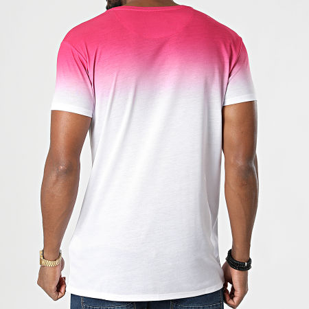 Classic Series - Camiseta High Fade 18463 Rosa Blanco Gradiente