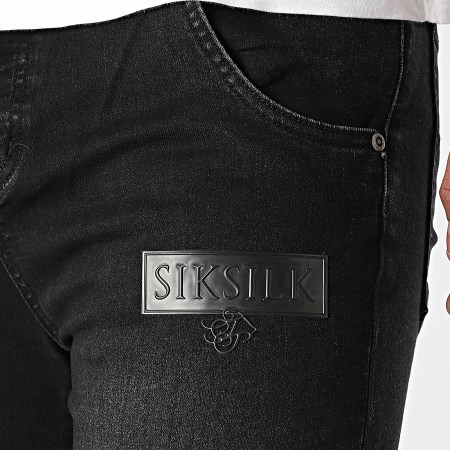 SikSilk - Jean Skinny 19705 Noir