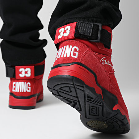 Ewing Athletics - Zapatillas 33 Hi OG 1EW90013 Rojo Negro Blanco