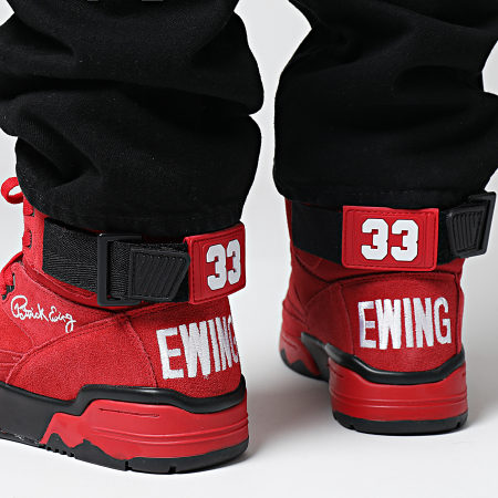 Ewing Athletics - Zapatillas 33 Hi OG 1EW90013 Rojo Negro Blanco