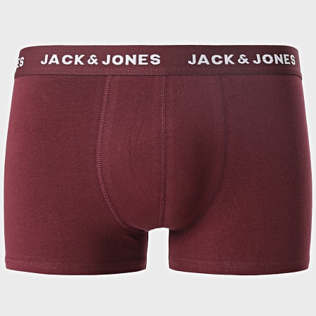 Jack And Jones - Lot De 5 Boxers Black Friday Bleu Marine Bordeaux Noir Gris Chiné