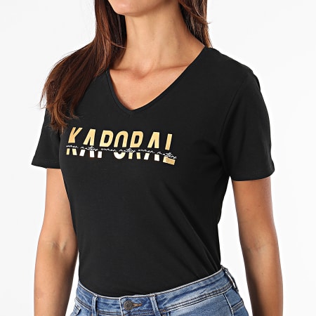 Kaporal - Tee Shirt Femme Dolfi Noir