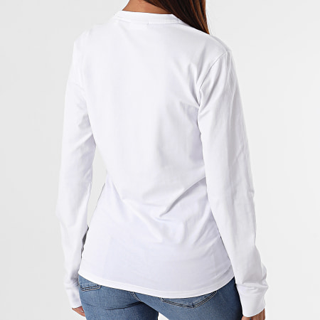 Kaporal - Tee Shirt Manches Longues Femme Ricom Blanc