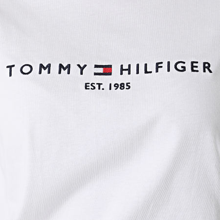 Tommy Hilfiger - Tee Shirt Manches Longues Femme Regular 0720 Blanc