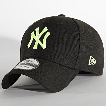 New Era - Casquette 9Forty Pop Logo New York Yankees Noir Vert Fluo