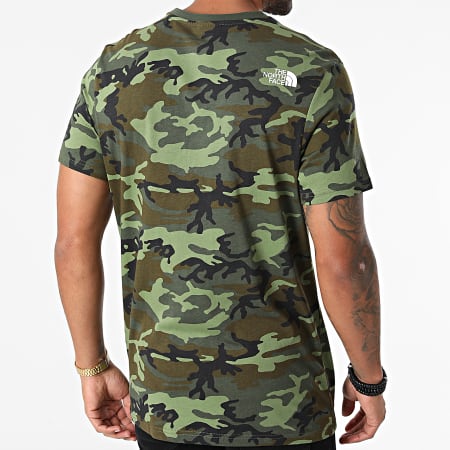 The North Face - Tee Shirt Camouflage Simple Dome A2TX5 Vert Kaki