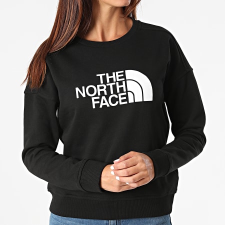 The North Face - Sudadera Drew Peak Mujer Cuello Redondo Negro