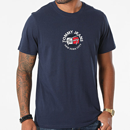 Tommy Jeans - Tee Shirt Timeless Tommy 1605 Bleu Marine