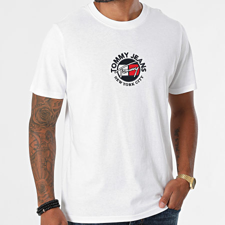Tommy Jeans - Tee Shirt Timeless Tommy 1605 Blanc