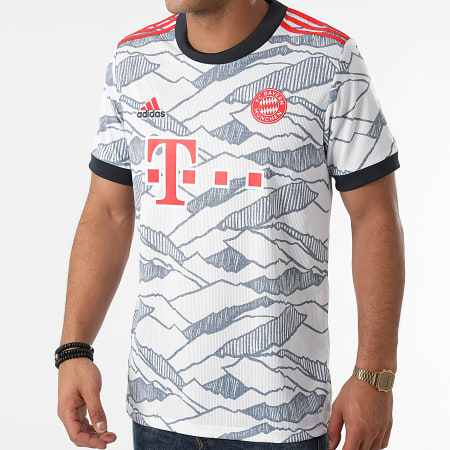 adidas - Tee Shirt De Sport Bayern Munich GM5315 Blanc Bleu