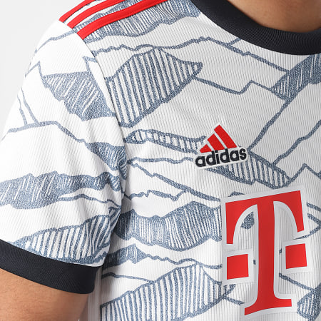 adidas - Tee Shirt De Sport Bayern Munich GM5315 Blanc Bleu