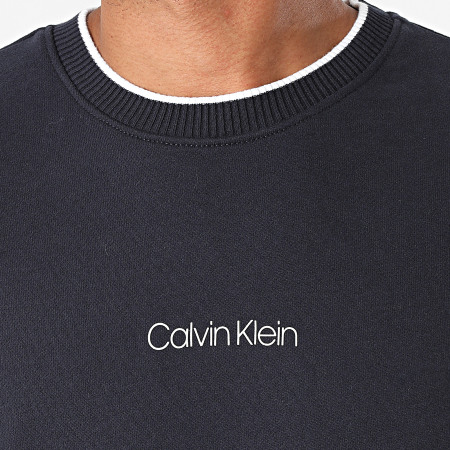 Calvin Klein - Sweat Crewneck Center Logo 7895 Bleu Marine