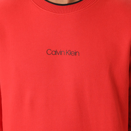 Calvin Klein - Sweat Crewneck Center Logo 7895 Rouge Brique