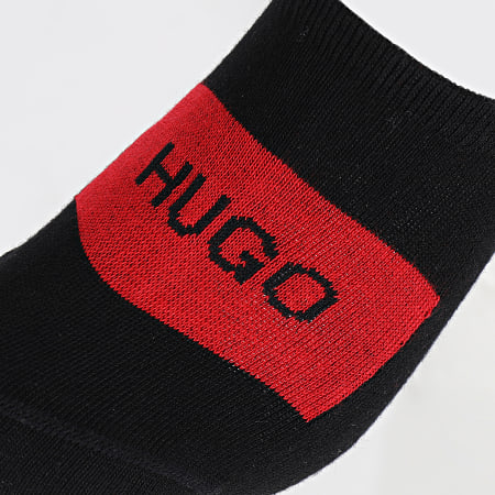 HUGO - Lot De 2 Paires De Chaussettes Low Cut Label 50439588 Noir