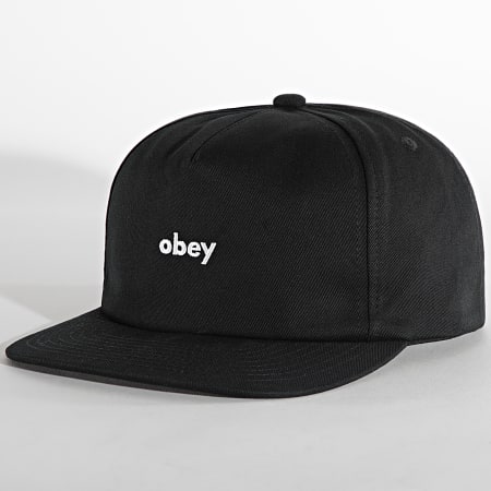 Obey - Casquette Snapback Lowercase Noir