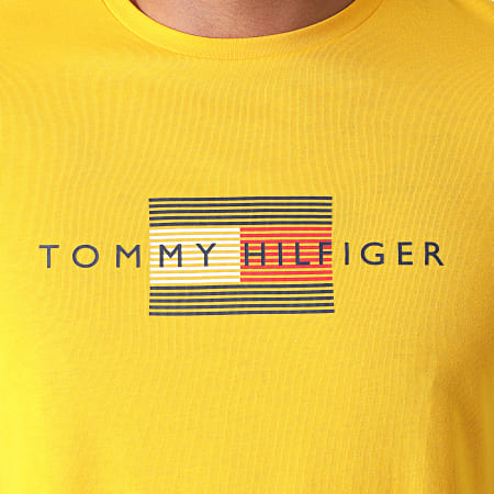 Tommy Hilfiger - Tee Shirt Lines 0164 Jaune