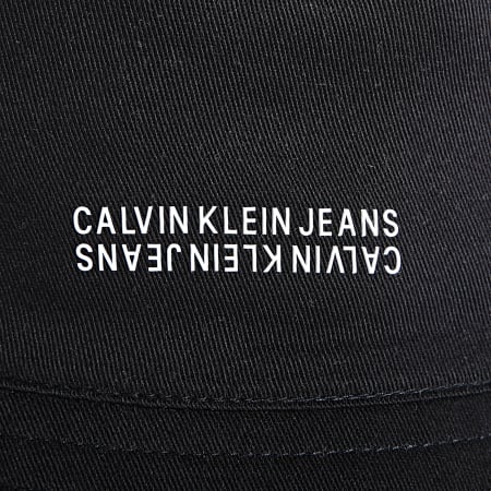 Calvin Klein - Bob Réversible Monogram Cotton 7184 Bleu Marine Noir