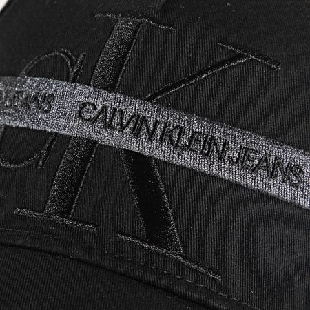 Calvin Klein - Casquette Monogram Cotton Tape 7564 Noir