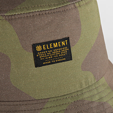 Element - Sombrero de pescador de camuflaje caqui verde Eager
