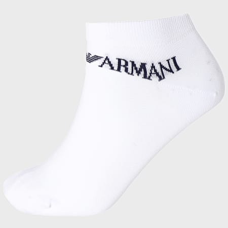 Emporio Armani - Lot De 3 Paires De Chaussettes 300008 Blanc