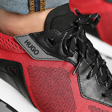 HUGO - Sneakers Cubite Runner 50459155 Rosso scuro