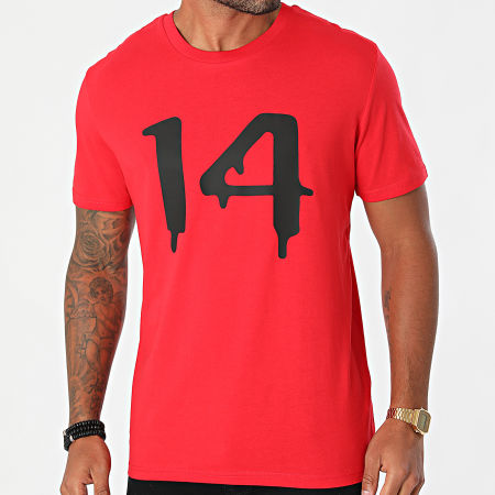 Timal - Maglietta 14 rosso nero