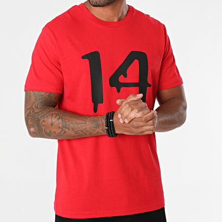 Timal - Maglietta 14 rosso nero