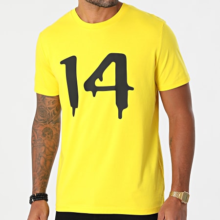 Timal - Camiseta 14 Amarillo Negro