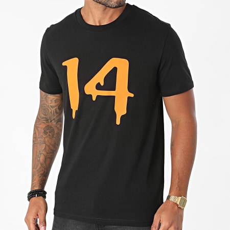 Timal - Tee Shirt 14 Noir Orange