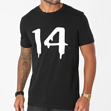 Timal - Camiseta 14 Negro Blanco