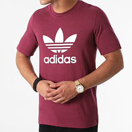 Adidas Originals - Tee Shirt Trefoil H06641 Bordeaux