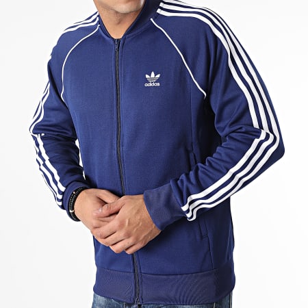 Adidas Originals - Veste Zippée A Bandes SST H06710 Bleu Marine