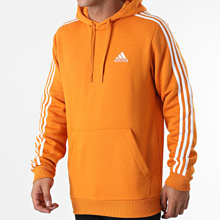 Adidas Sportswear - Sweat Capuche A Bandes 3 Stripes H12188 Orange