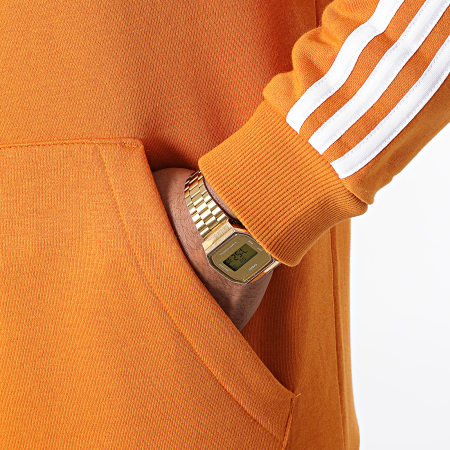 Adidas Performance - Sweat Capuche A Bandes 3 Stripes H12188 Orange