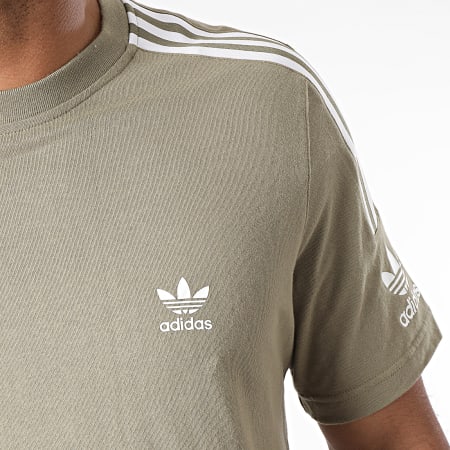 Adidas Originals - Tee Shirt A Bandes Tech H40349 Vert Kaki