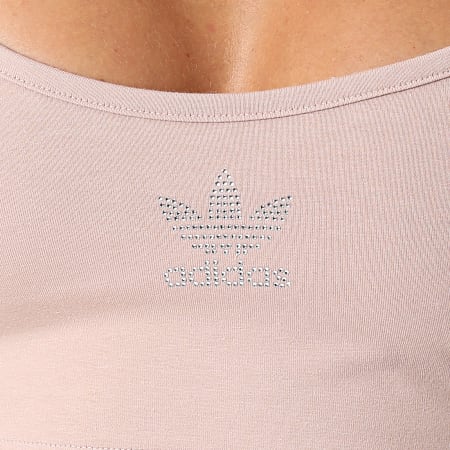 Adidas Originals - Camiseta de tirantes corta para mujer HF9194 Beige