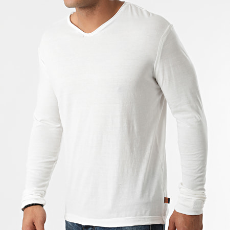 American People - Tee Shirt Manches Longues Taylors 01-506 Blanc