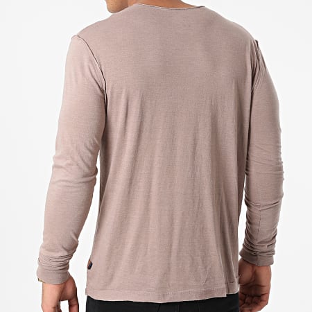 American People - Tee Shirt Manches Longues Taylors 01-506 Taupe