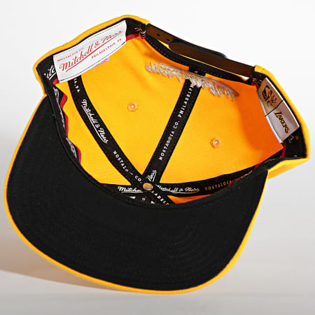 Mitchell and Ness - Casquette Snapback Golden Black Redline Los Angeles Lakers Jaune