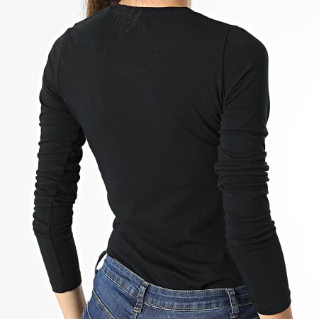 Pepe Jeans - Tee Shirt Manches Longues Femme Amberta Noir
