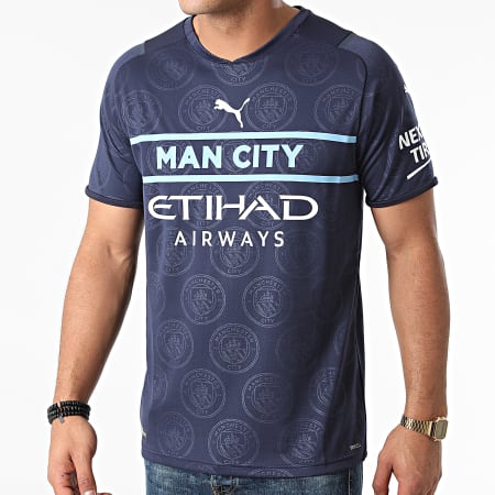 Puma - Tee Shirt De Sport Manchester City 3rd Replica 759219 Bleu Marine