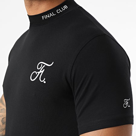 Final Club - Tee Shirt Col Cheminé Premium Fit 811 Noir