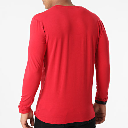 Guess - Tee Shirt Manches Longues M1YI66-J1311 Rouge