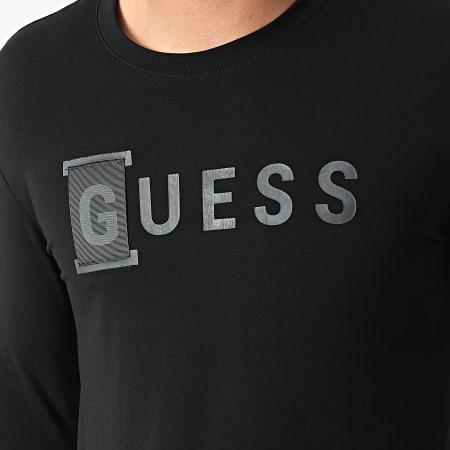 Guess - Tee Shirt Manches Longues M1YI66-J1311 Noir